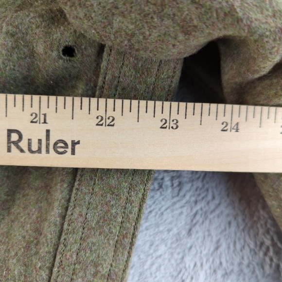 Vintage 80s German Military Field Jacket Mens Large Green Wool Bundeswehr Coat - Picture 8 of 10